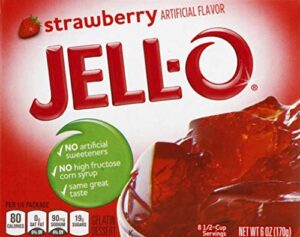 jello strawberry gelatin 6oz box