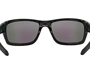 Oakley Men's OO9225 Rectangular Sunglasses, Black Ink/Jade Iridium Polarized, 60mm