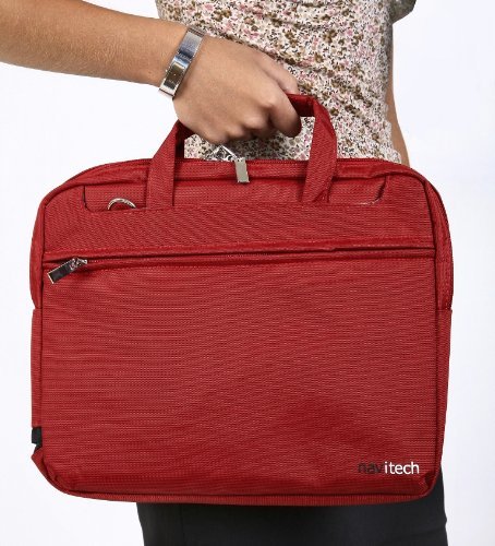 Navitech Red Case/Cover Bag Compatible with The Laptop/Notebook and Tablet PC's Compatible with The Sony VAIO Fit 15