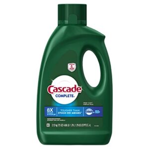 cascade complete dishwasher detergent liquid gel, fresh scent, 75 oz
