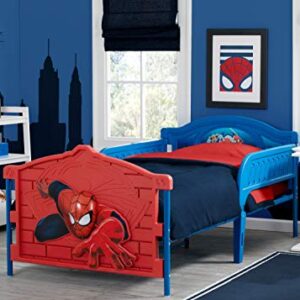 Marvel Spider-Man Plastic 3D-Footboard Twin Bed by Delta Children