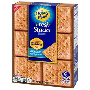 Honey Maid Fresh Stacks Graham Crackers, Flavour, 73.2 Ounce , 6 Count (Pack of 6)