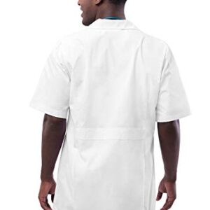 Adar Universal Unisex Lab Coats - Short Sleeve 31" Consultation Lab Coat - 2816 - White - L