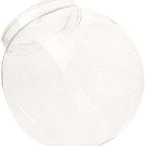 Amscan 410017 Clear Slanted Plastic Jar with lid | 80 Oz | 1 Pc