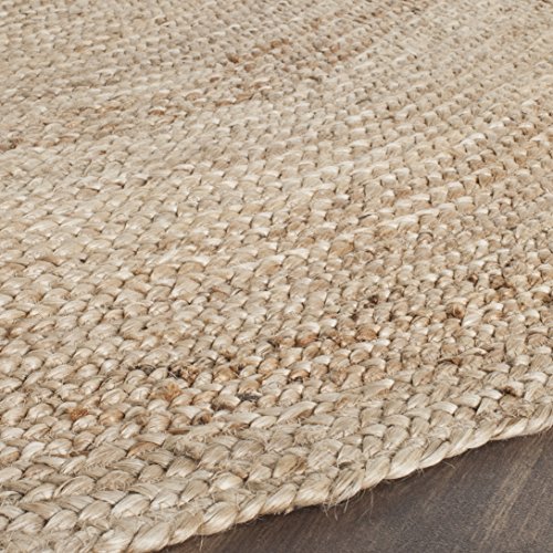 SAFAVIEH Cape Cod Collection Area Rug - 4' x 6' Oval, Natural, Handmade Flat Weave Jute, Ideal for High Traffic Areas in Living Room, Bedroom (CAP252A)