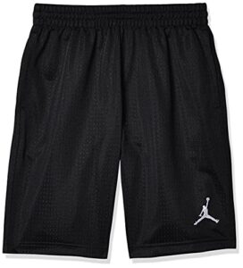 nike boys air jordan mesh athletic shorts (extra large, black)