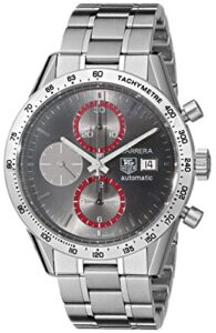 tag heuer men's cv201ab.ba0794 carrera analog display swiss automatic silver watch