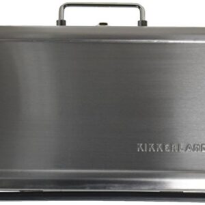 Kikkerland BQ01 Portable BBQ Suitcase, Silver