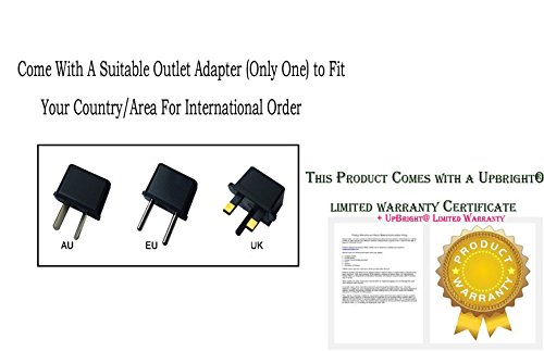 UpBright 12V AC/DC Adapter Replacement for Sandisk Velocity Micro Cruz Ereader R101 R102 R103 7-inch Android Color Ebook Reader Tablet Pc Pad Spare 12VDC Power Supply Cord Wall Home Battery Charger