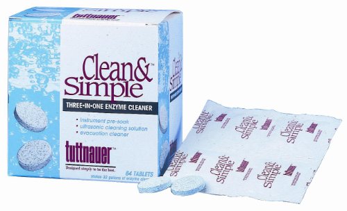 Tuttnauer USA Co. CS0064 Clean & Simple Tablets 64/Bx