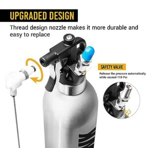 EWK Patented Aluminum Refillable Aerosol Spray Can, Pneumatic Compressed Air Sprayer for Lubrication and Anti-Rust