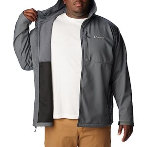 Columbia Men's Ascender Hooded Softshell Jacket, Graphite, Medium