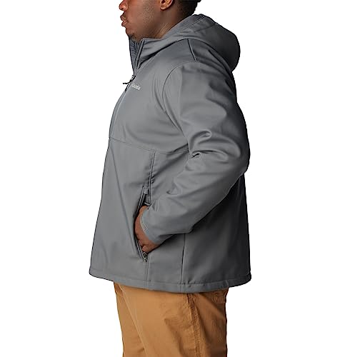 Columbia Men's Ascender Hooded Softshell Jacket, Graphite, Medium