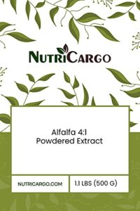 nutricargo alfalfa 4:1 powdered extract 1.1 lbs (500 g)