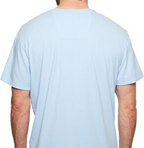 Nautica Men's Solid Crew Neck Short Sleeve Pocket T-Shirt, Noon Blue, X-large