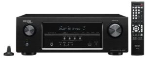 denon avr-s500bt 5.2 channel av receiver with 4k capability and bluetooth