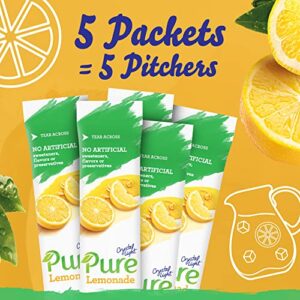Crystal Light Pure Lemonade Naturally Flavored Powdered Drink Mix 5 Count Pitcher Packets