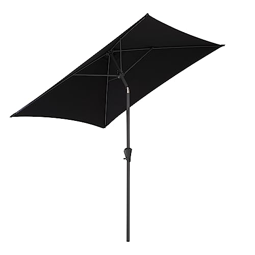 CorLiving PPU-300-U Patio Umbrella, Black