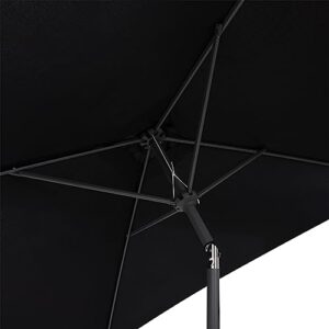 CorLiving PPU-300-U Patio Umbrella, Black