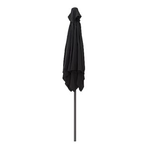 CorLiving PPU-300-U Patio Umbrella, Black