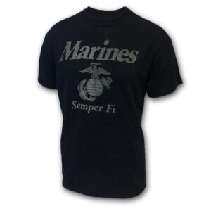 armed forces gear us marine corps reflective pt short-sleeve t-shirt - official licensed united states marines shirts for men (black, x-large)
