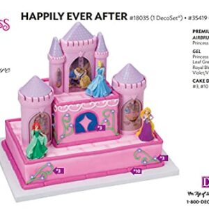 DECOPAC Disney Princess Happily Ever After Signature DecoSet Cake Topper, 4.8" L x 2.5" W x 6" H, Pink