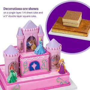 DECOPAC Disney Princess Happily Ever After Signature DecoSet Cake Topper, 4.8" L x 2.5" W x 6" H, Pink