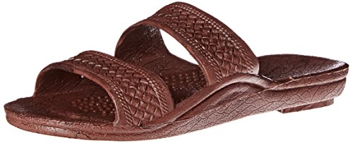 Surf Ware Brown Rubber Sandal, Hawaiian Classics Slide Slipper (8)