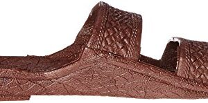 Surf Ware Brown Rubber Sandal, Hawaiian Classics Slide Slipper (8)