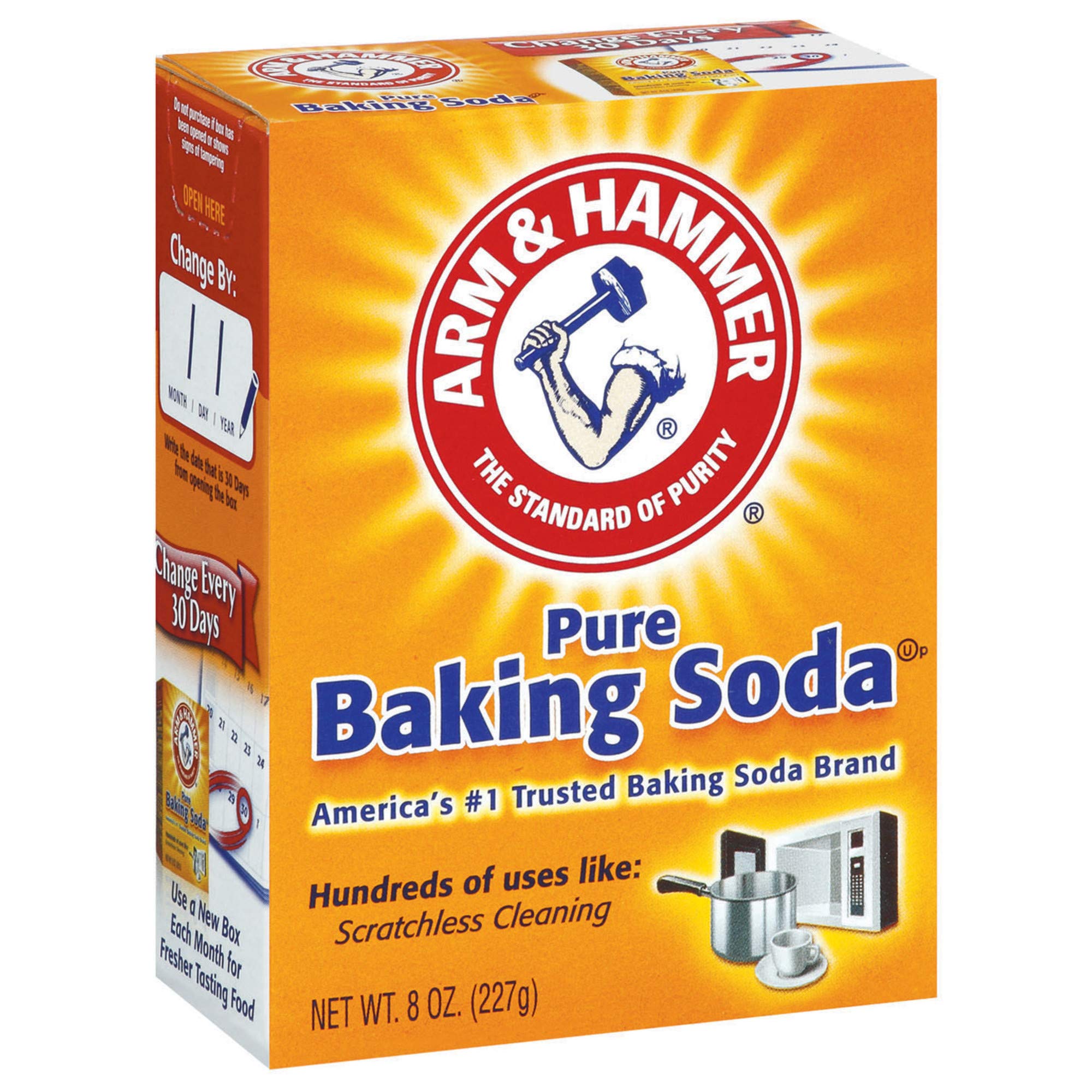 Arm & Hammer Pure Baking Soda, 8oz, Pack of 2