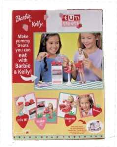 mattel barbie & kelly fun treats - barbie doll & kelly doll with oven & kitchen accessories