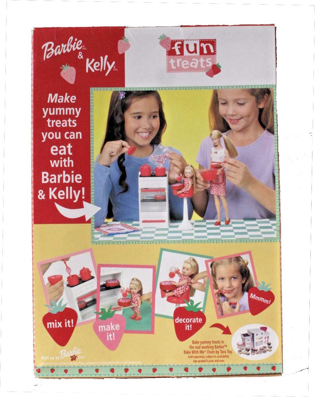 Mattel Barbie & Kelly Fun Treats - Barbie Doll & Kelly Doll with Oven & Kitchen Accessories