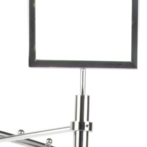 Displays2go Spiral Clothes Rack, Steel with Chrome Finish