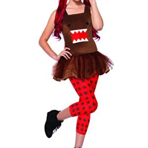 Leg Avenue Women's 3 Piece Nerd Domo Tutu Dress, Brown, Medium/Large