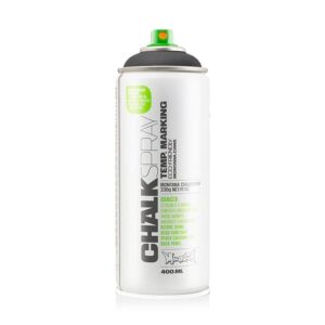 montana cans chalk spray paint, 400ml, black, 13.5 fl oz (pack of 1)