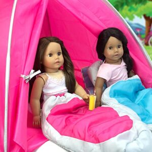 Sophia's - 18" Doll - Camping Tent - Hot Pink