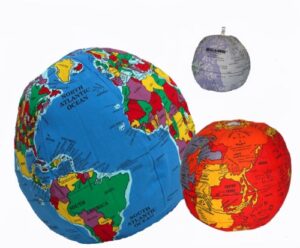 hugg-a-planet earth, moon, and mars 3 piece - soft plush globe for learning, for kids teens adults, for teachers and parents, educational toy
