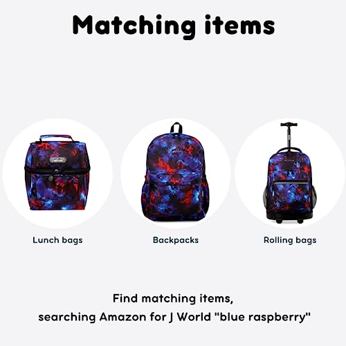 J World Corey Kids Bag. Insulated Lunch-Box for Women, Blue Raspberry