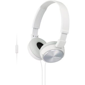 sony premium lightweight extra bass stereo headphones with in-line microphone and remote for android smartphone (white)
