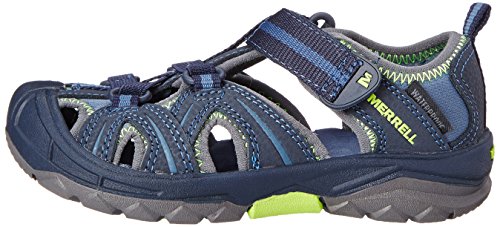 Merrell Hydro Sport Sandal, Navy/Green, 9 US Unisex Little Kid