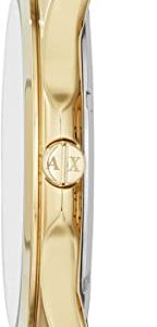 A|X ARMANI EXCHANGE Men's Slim Stainless Steel Watch, Color: Gold (Model: AX2145)