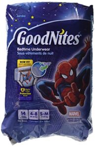 goodnites bedtime underwear marvel boys s/m 14 ct (pack of 4)