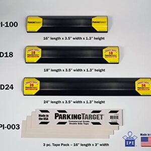 PARKINGTARGET HD-18: Heavy Duty ParkingTarget - Parking Aid Protects Car & Garage Walls, Easy to Install, Peel n Stick, Only 1 Needed per Vehicle, Engineered to Outlast Your Vehicle (1 Pack)