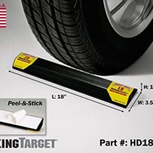 PARKINGTARGET HD-18: Heavy Duty ParkingTarget - Parking Aid Protects Car & Garage Walls, Easy to Install, Peel n Stick, Only 1 Needed per Vehicle, Engineered to Outlast Your Vehicle (1 Pack)