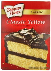 duncan hines classic yellow cake mix