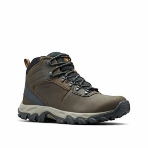 Columbia mens Newton Ridge Plus Ii Waterproof Hiking Boot, Cordovan/Squash, 10 US