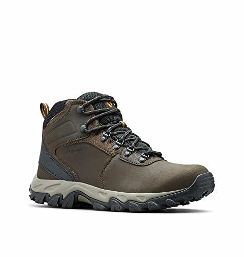 Columbia mens Newton Ridge Plus Ii Waterproof Hiking Boot, Cordovan/Squash, 10 US