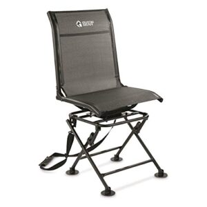 guide gear 360º swivel hunting blind chair, lightweight, portable mesh hunt seat, 300-lbs capacity