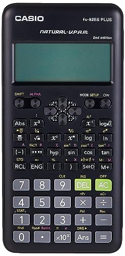 Casio Fx-82es Fx82es Plus Bk Display Scientific Calculations Calculator with 252 Functions