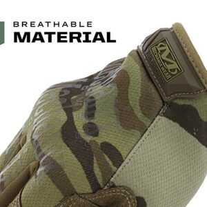 Mechanix Wear: The Original Tactical Work Gloves with Secure Fit, Flexible Grip for Multi-Purpose Use, Durable Touchscreen Safety Gloves for Men (Camouflage - MultiCam, Large)